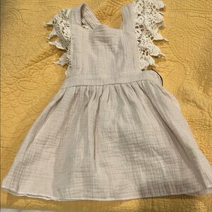 Charming Cream Kids Casual Dress Brand New!